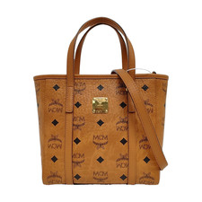 MCM Toni Classic Monogram Print Tote Crossbody Shopping Bag - Very Good #SZ5WEL