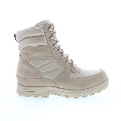 Dunham 8000 Works Waterproof 8'' Ubal Mens Beige Extra Extra Wide 6E Boots
