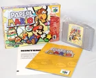 Paper Mario N64 Nintendo 64 Complete CIB! Authentic! EXCELLENT Condition! RARE!