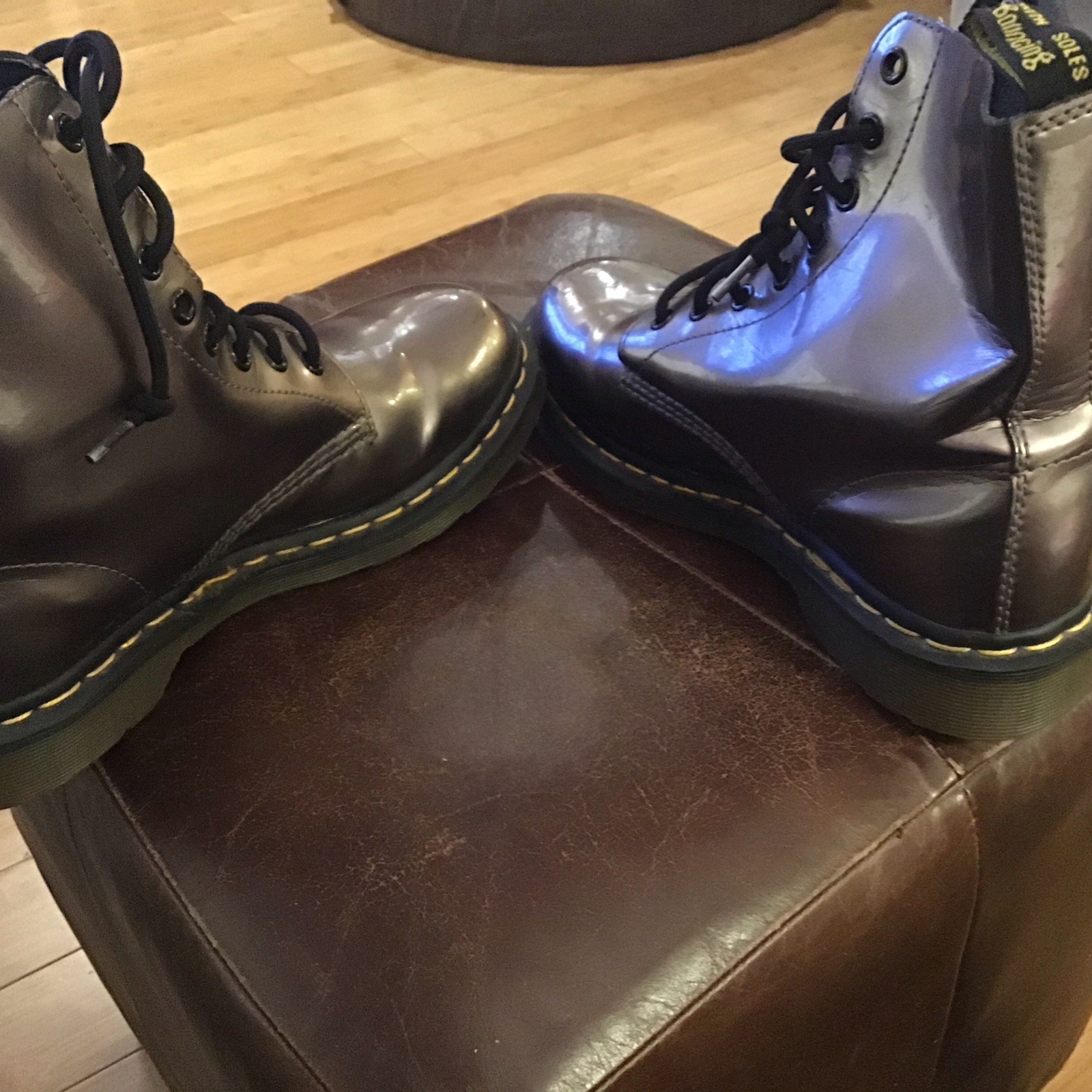 Doc Martens Pascal Ankle Boots  Metallic Gunmetal Unisex 39 Lace Up Air Wair thumbnail 7