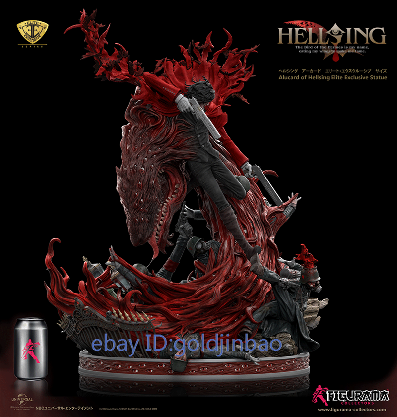 ヘルシング Figurama アーカード スタチュー フィギュア Figurama hellsing Alucard Resin Model Painted Statue In