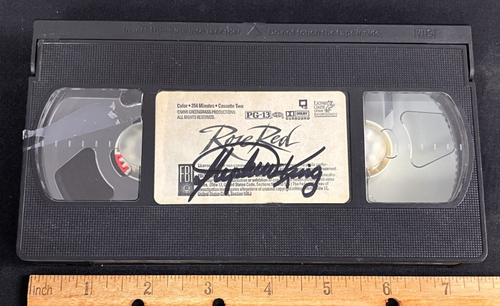 Stephen King Hand Signed Autographed Rose Red VHS w/ COA AA