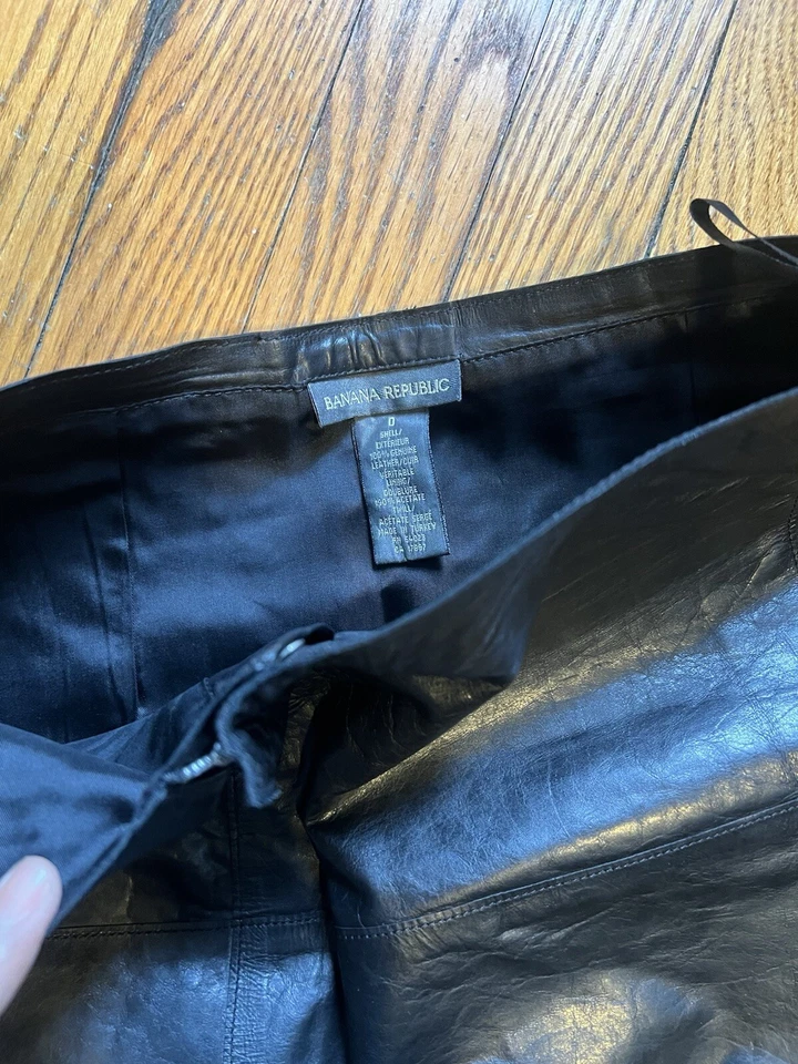 Women’s BCBG Leather Skirt  - Image 4 of 4