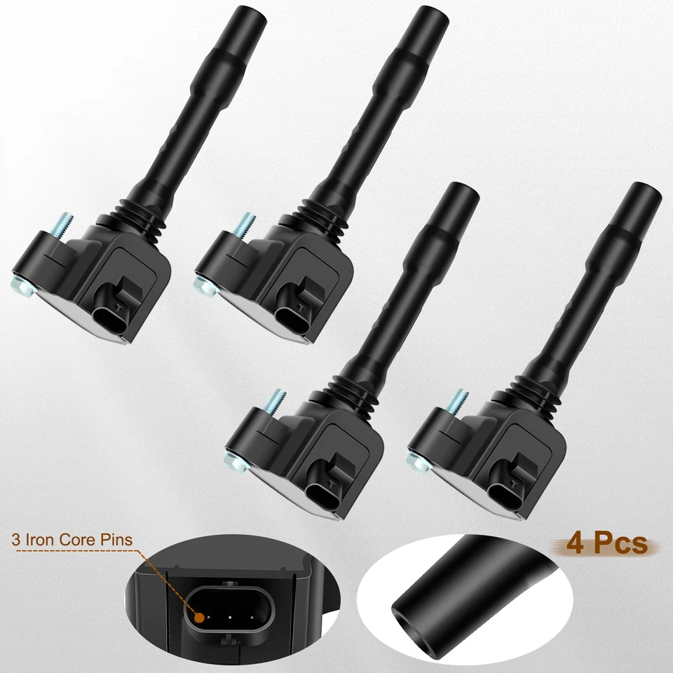 4 Ignition Coils Pack For BMW X1 2016-2021 740i 2017-2021 430i 2018-2020 - Image 2 of 4