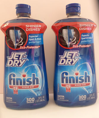 Finish Jet-Dry Rince Hilfe 300 Lavages (2 Bottles)
