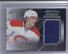 15-16 2015-16 UD BLACK JACOB de la ROSE ROOKIE COVERAGE JERSEY SCOV-JD CANADIENS