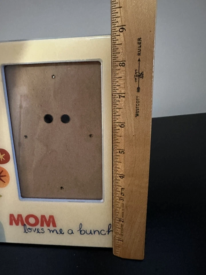 Marco de fotos mamá me ama un ramo 4x6 foto madre niño memoria especial flor Foto 4 de 4