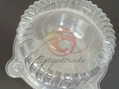 New 100 Clear Plastic Single Cupcake Cake   Muffin Pod Dome Holder Box #W6