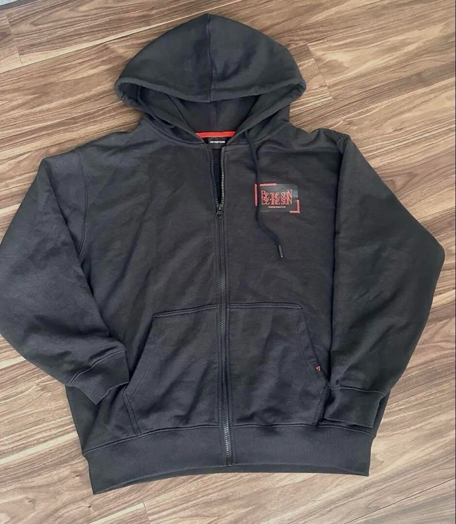 SEVENTEEN WORLD TOUR BE THE SUN ZIP-UP HOODIE ONLY Black Size M