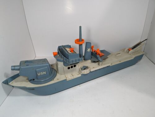 Vintage Remco Fighting Lady Motorized Assault Battleship - Not Tested - See Pics