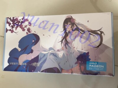 NEW YESTON AMD Radeon RX7700XT 12G Sakura GDDR6 Graphics Fast