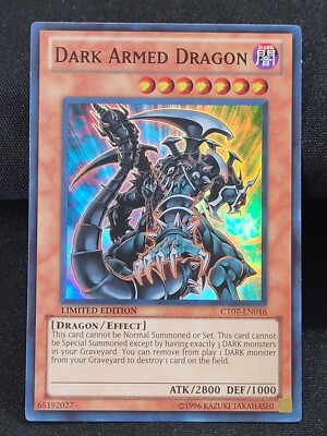 YuGiOh Dark Armed Dragon CT07-EN016 Super Rare Limited Edition NM