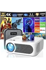 4K Projector with WiFi and Bluetooth, 2023 Upgraded X3 Native 1080P Projector...