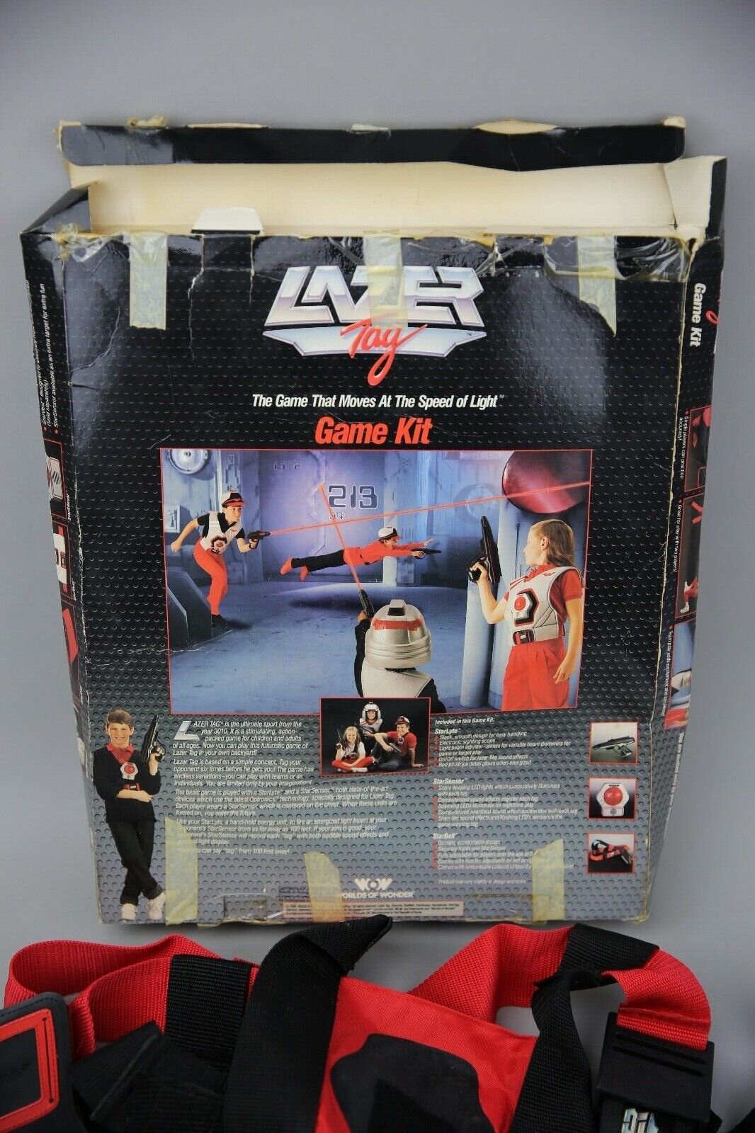 Jogador Número 1 - Item - arma de Lazer Tag (1986) O laser tag foi bem  popular na decada de 80 nos EUA, um jogo com armas que disparam feixes  infravermelho em