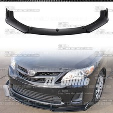 For Toyota Corolla 2008-2013 Front Splitter Bumper Lip Chin Spoiler Matte Black