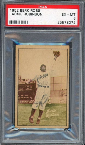 1952 Berk Ross NNO Jackie Robinson PSA 6