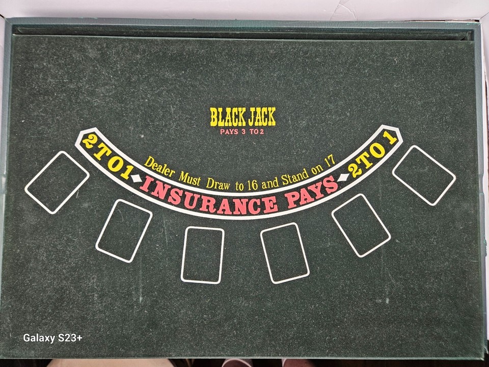 Vintage Las Vegas Style Casino Multi Game Set Blackjack Craps Roulette Table eBay