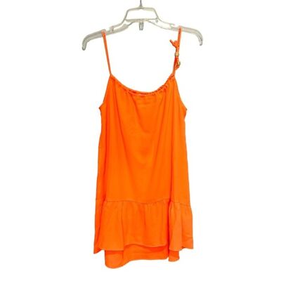 neon orange shirt dress Neon Orange Doman Sleeve Shirt Dress
