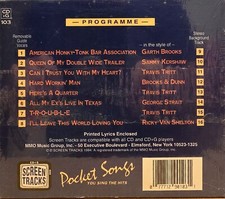 103  POCKET SONGS/ JUST TRACKS KARAOKE CDG  LOT MI