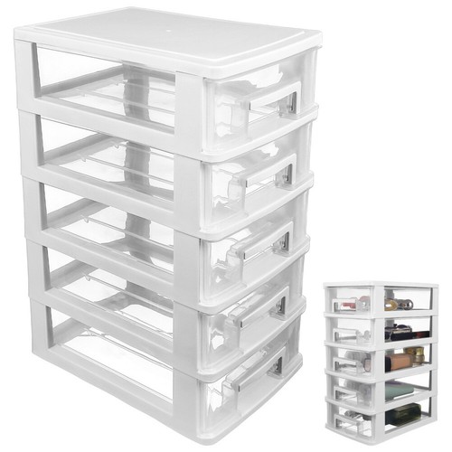 Bathroom Storage Cabinets Drawer Plastic Drawers Desktop Clear Office
