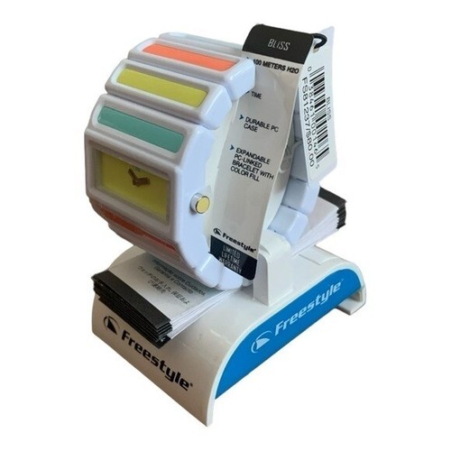 FREESTYLE Bliss White Yellow Watch Colorblock Water Resistant Elastic Band New - Picture 3 of 4