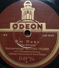 Richard Tauber & Ernst Hauke Orch. "Nad morzem / Wędrowiec" Odeon 78rpm 12" 