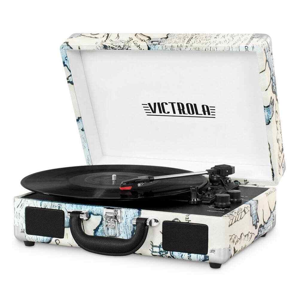 Bluetooth Suitcase Record Player 3-Speed Turntable