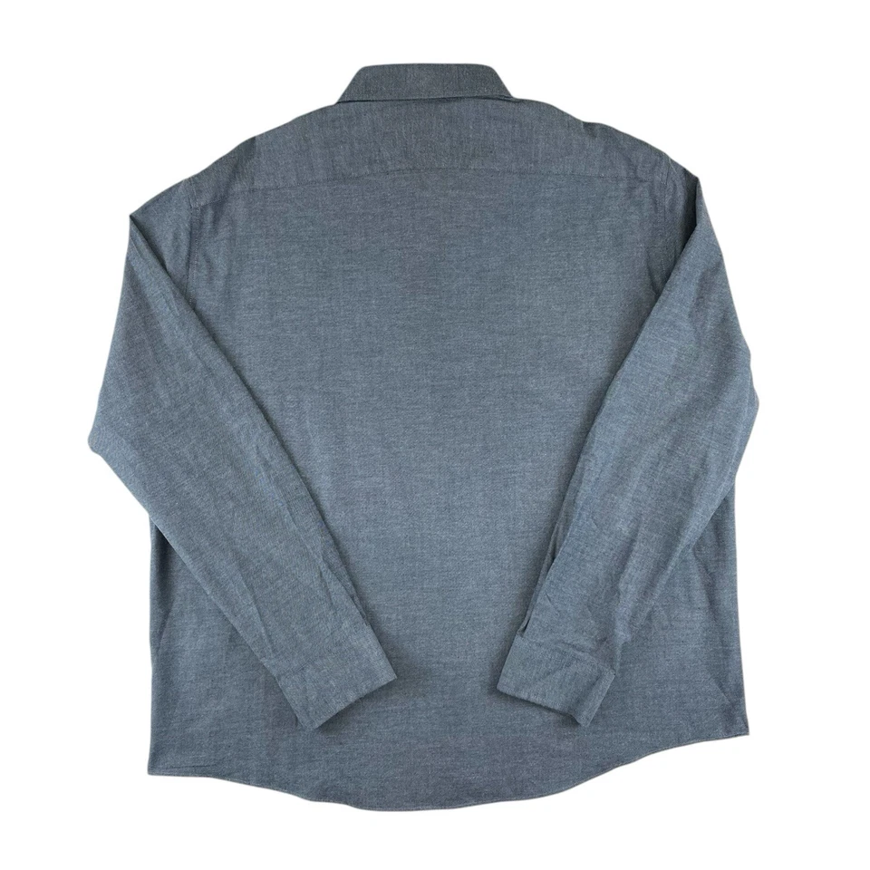 NWT Stafford Shirt Mens 2XL Blue Soft Wool Blend Long Sleeve Outdoor Workwear - Изображение 3 из 4