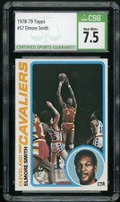 ELMORE SMITH 1978-79 Topps #57 Cleveland Cavaliers CSG 7.5 NM+ Near Mint+