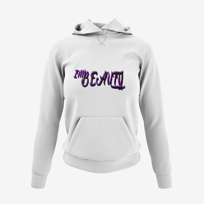 Damen Hoodie Kapuzenpullover Im Beauty Pretty Women Power Strong Frauen Tag GYM