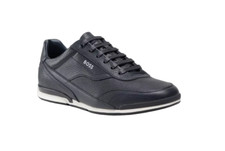 HUGO BOSS NAVY BLUE MENS SHOE SATURN LOWP TBPF2 50470378401