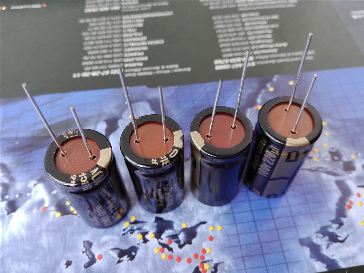 Black Gate Capacitor STD 100V 220uF one pair (2pcs) NOS FOR