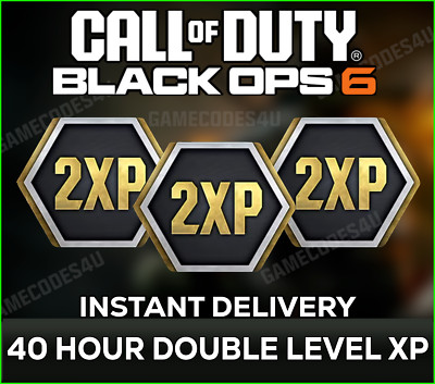 [40 Hours] Call of Duty Black Ops 6   Double Level XP COD BO6 GLOBAL CODE 2XP