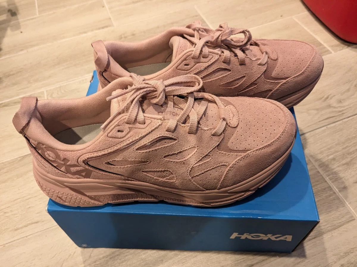 Hoka Clifton L Suede Pale Mauve Pink Limited Edition US9.5 US8