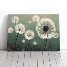 Entrancing Dandelion Flowers Canvas Wall Art Print Framed Picture Home Decor