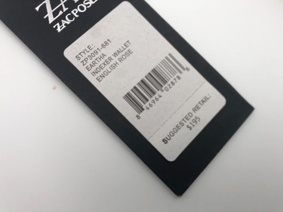NWT ZAC Zac Posen Eartha Indexer Floral Applique Leather Wallet - Ladies - Image 4 of 4