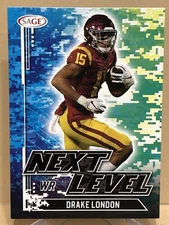 Drake London 2022 SAGE Next Level #85 USC Trojans - Atlanta Falcons