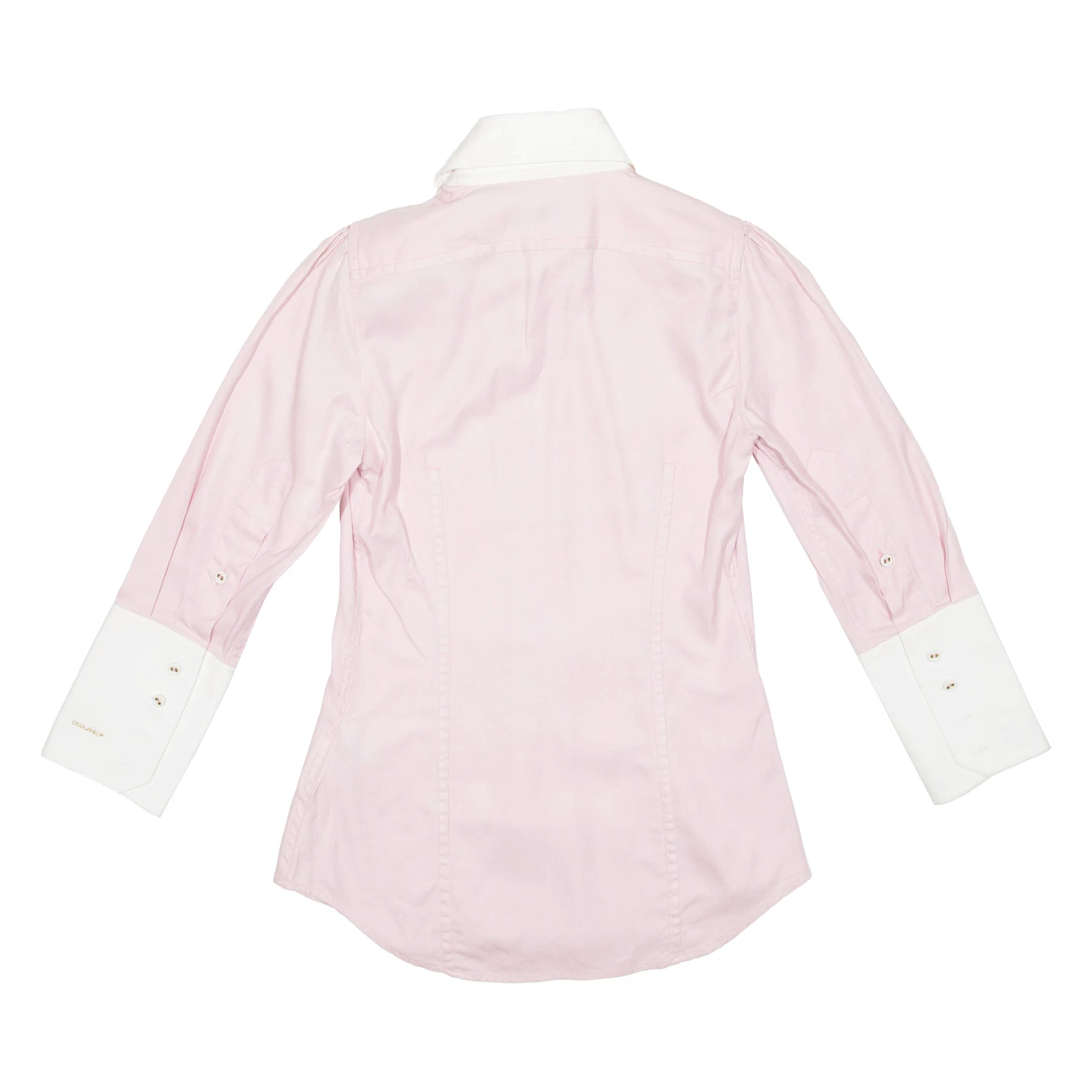 DSQUARED2 Camicia donna tinta unita rosa manica lunga S