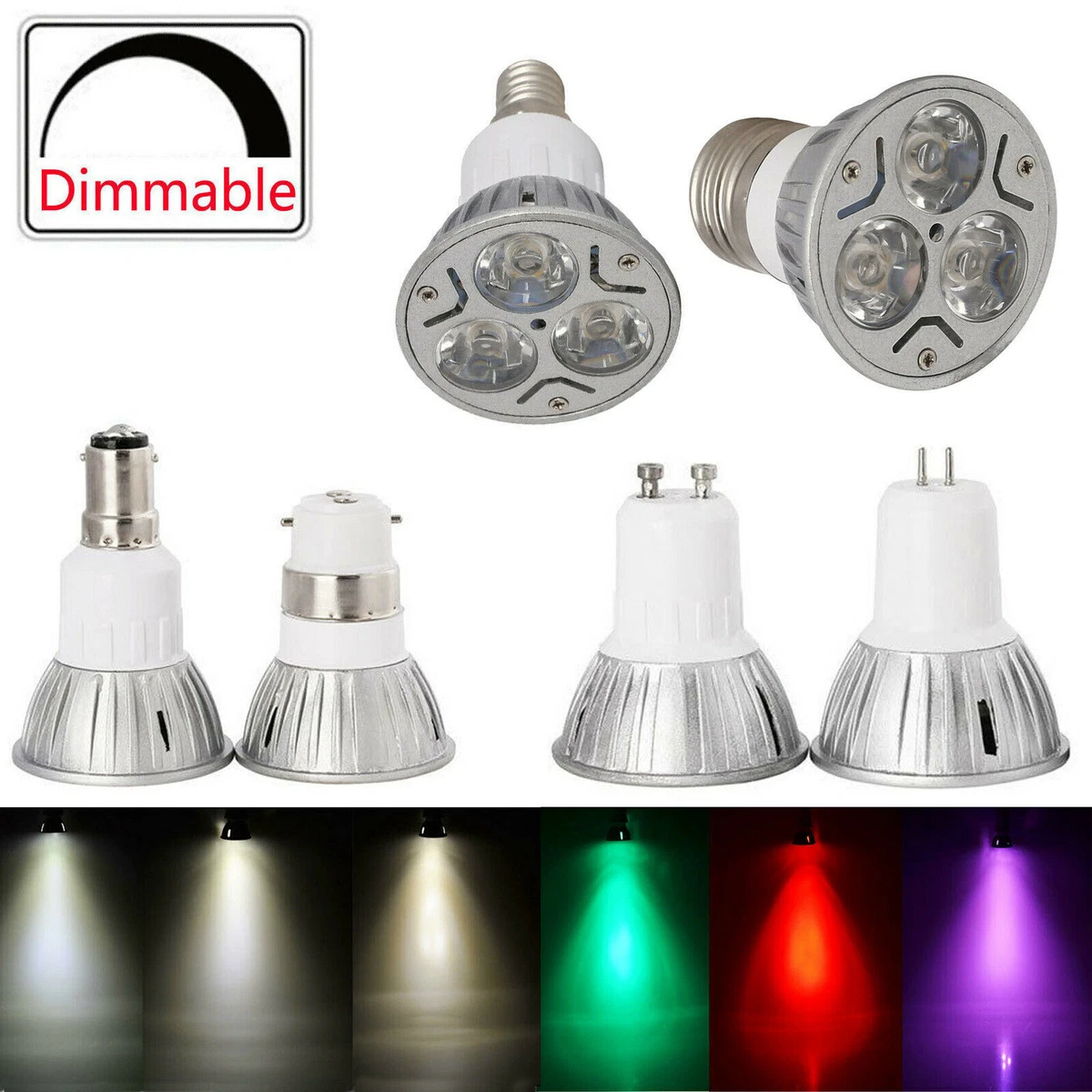 Gu10 sale 3w dimmable