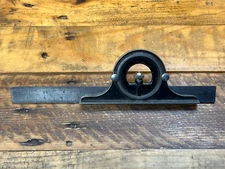 BROWN & SHARPE, 12" 4 TEMPERED COMBINATION SQUARE BLADE - w/ protractor