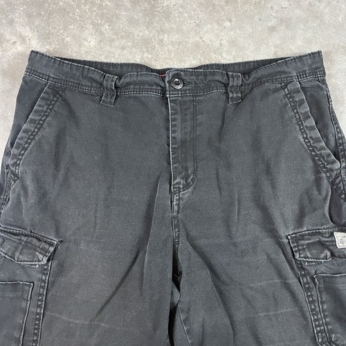 Union Bay Cargo Shorts Mens 37 Black Baggy Y2K Utility Minor Flaws - Picture 5 of 22