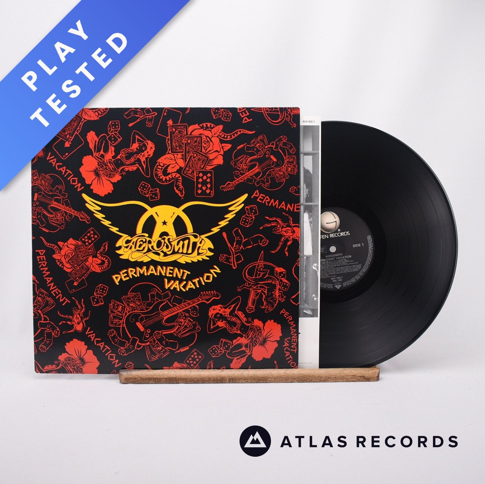 Aerosmith Permanent Vacation LP Album Vinyl Record WX 126 Geffen Records - EX/EX