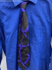 Alfani BlackPin StripeBlue Suit - Size 20.5 Inch Chest — photo 8