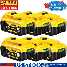 Pack 8.0AH Lithium Ion Battery For DeWalt 20V 20 Volt Max DCB206 DCB200 DCB204