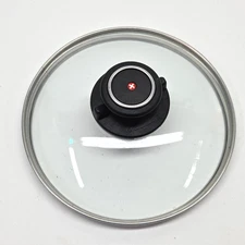 Swiss Diamond 7.5" Glass Lid Replacement Fits 7.125" ID Pot Pan Vented Tempered