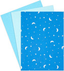 Tissue Wrapping Paper - 20 X 26 In, 60 Sheets, 3 Blue Shades - Celestial Moon &