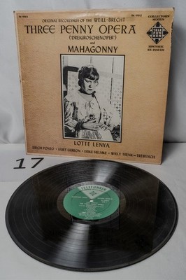 Lotte Lenya - Three Penny Opera & Mahagonny - Telefunken Collector's SeriesVinyl