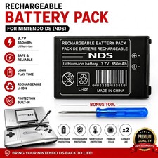 850mAh Replacement Battery for Nintendo DS NDS Rechargeable Li-ion Pack  Tool