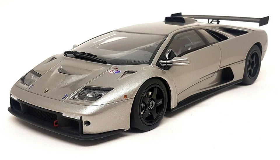 Kyosho GT Spirit 1/18 Scale - Lamborghini Diablo GTR Silver Resin Model Car - Imagem 3 de 4