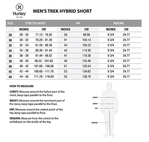 Hurley Men's Water Repellant Stretch Trek Hybrid Short - Picture 3 of 14